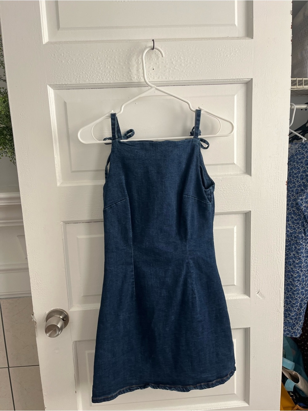 Dark Blue Denim Mini Dress